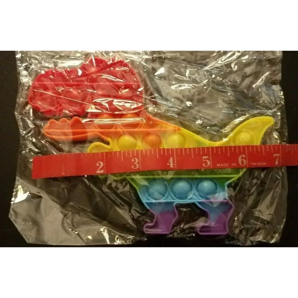 Fidget Toy Giant Mommy & Baby Tyrannosaurus Rex Dinosaur Dino Push Pop Bubble
